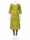 Green Cotton Kurti